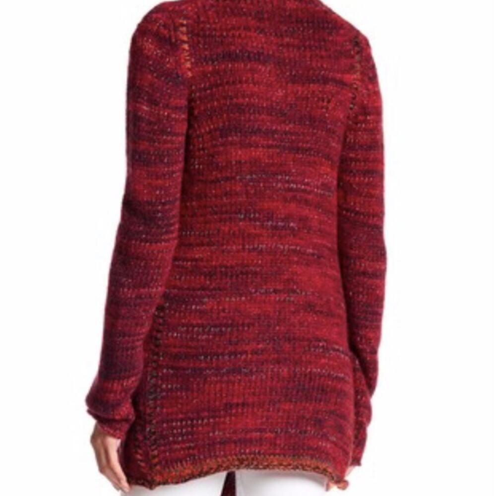 Zadig & Voltaire Daphnee Pegasus Open Cardigan Alpaca Blend in Red Marled Size S - Picture 2 of 13